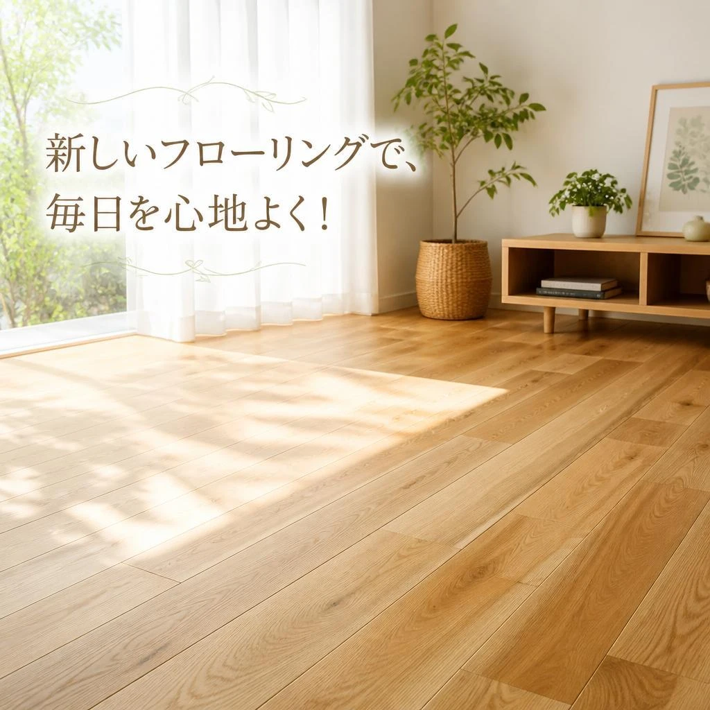 新しいフローリングで、毎日を心地よく！
