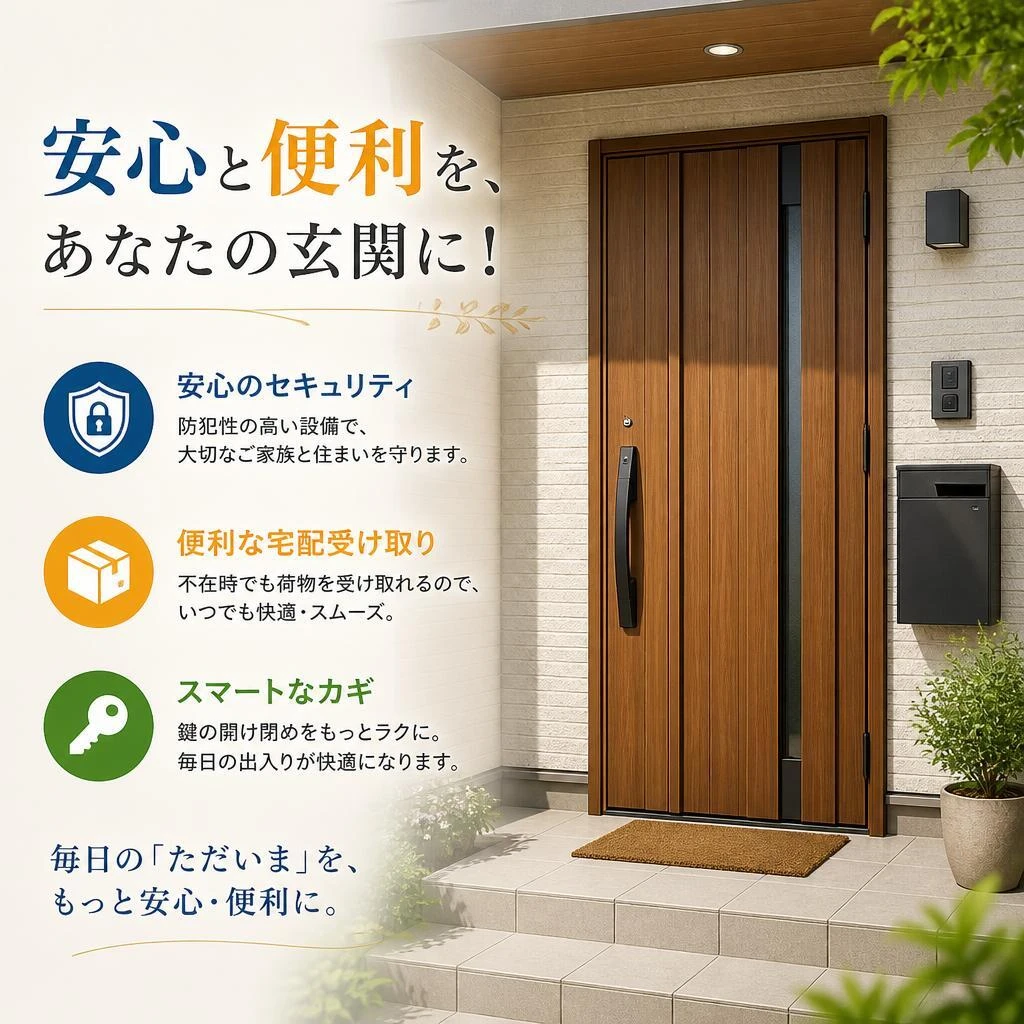 安心と便利を、あなたの玄関に！