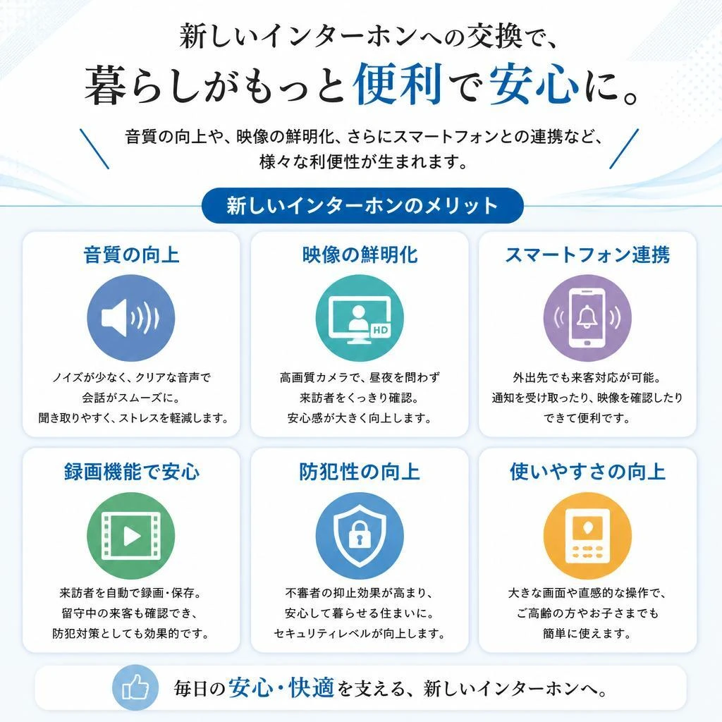 2. インターホン取替えのメリット